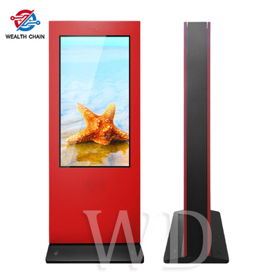 Heller roter freistehender Signage 3000nits LCD für Allwetter- Werbung im Freien