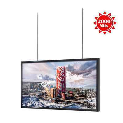 hohe Helligkeit 1500nits LCD-Anzeigen-Fenster-äußerlicher Digital-Monitor Spiel 55 Zoll-Sonnenschein Visiable Vedio gestützt
