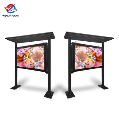 75&quot; entworfen für Gebrauch im Freien wasserdichten LCD-Kiosk mit Überdachungs-Schwarzweiß