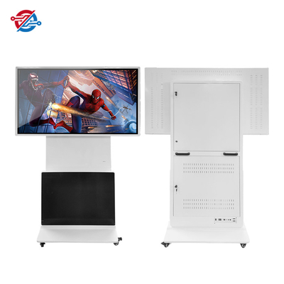 350 Nissen-tragbare digitale Beschilderung, die Anzeigen-Boden-Stand-einfache Operation Rotation LCD 1080P berührt