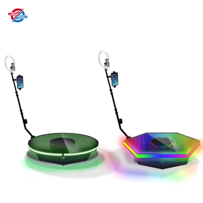 LED-Spiegelglas Intelligente Fernbedienung RGB-Licht Zeitlupe Rotierende 360-Grad-Fotokabine