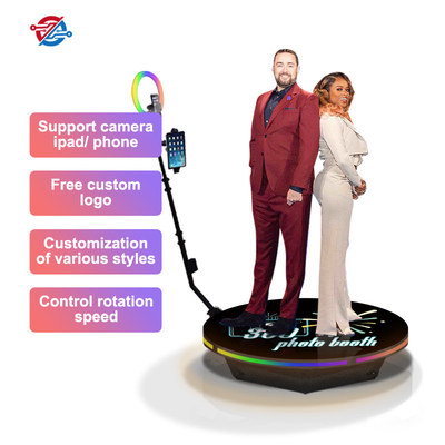 Phone App 360 Photo Booth Platform Automatische Beziehungsförderung Rotating Spinner