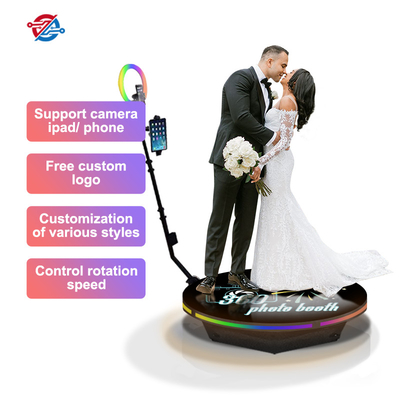 Automatische drehbare Spinner 360-Fotoautomaten-Plattform für Hochzeiten fördern die Beziehung
