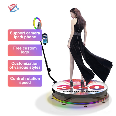 360-Grad-Hochzeits-Fotoautomaten-Plattform Fördern Sie die Beziehung Automatischer rotierender Spinner