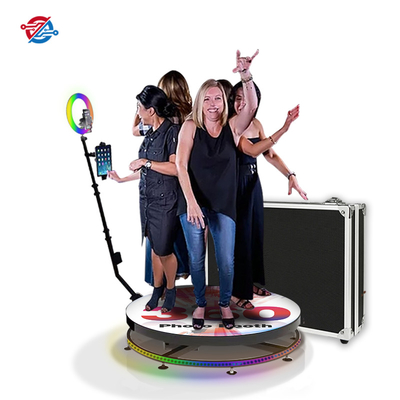 Panorama-Spin-Video 360 Rotierender Fotoautomat mit Selfie-Ringlicht