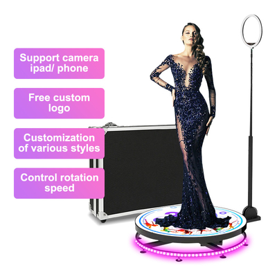 Video Spin Selfie Platform 360 Automatische Fotokabine mit drehbarem Ständer