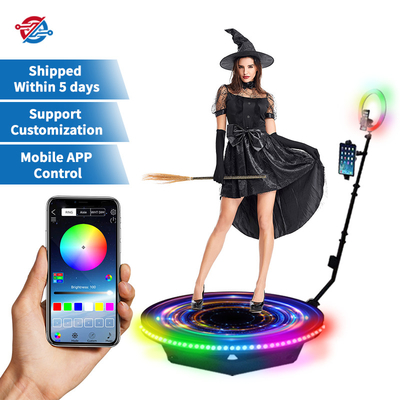 Automatic Spin 360 Photo Booth Fill Light Machine Kamera Ipad Selfie Video Kostenloses Zubehör