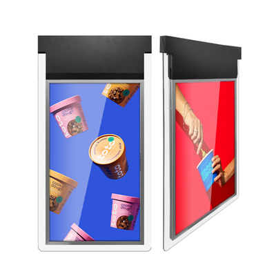 Doppeltes versah hängender Digital-Plakat-super dünner LCD-Bildschirm 300/700 Nissen mit Seiten